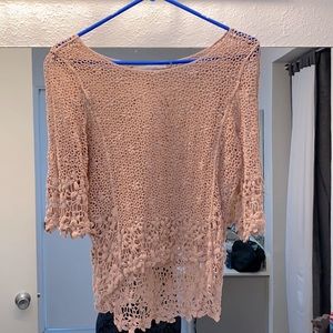 Lacy pink top
